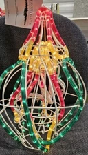 FRONTGATE ROPE LIGHTED HANGING ORNAMENTS Indoor/Outdoor 15×11. New