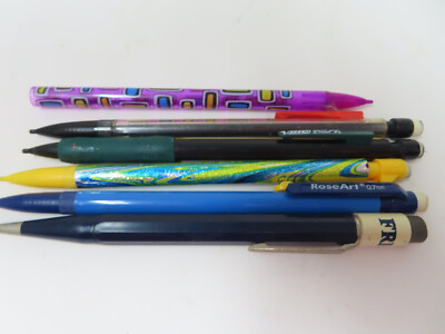Vintage Lot 6 Mechanical Lead Pencils BIC ROSE ART FRICKS