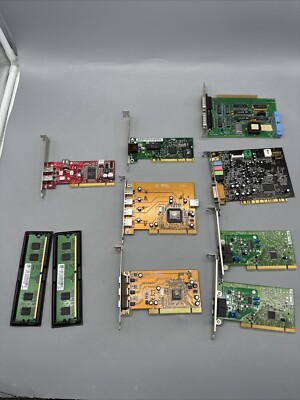 Lot Of Intel PRO/100 S 10/100 PCI Network & Misc Cards- See Pictures