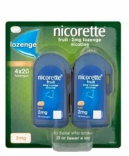 Nicorette Fruit Lozenges 2mg 80 Pack (4x20)