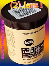  2 NEW TCB No Base Creme Hair Relaxer - 7.5 oz - Regular