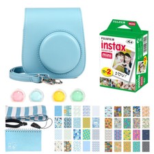 Case For Fuji Instax Mini 11 Camera Light Blue Plus Accessories