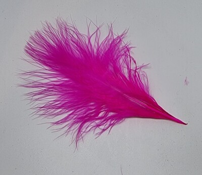 SHOCKING PINK MARABOU FEATHERS MIXED SIZES FLY TYING FLYNSCOTSMAN TACKLE  FLUFFY