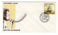 Cruiseship Port Moresby pmk Souvenir Envelope