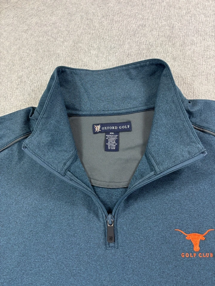 Texas Longhorns Golf Club Greg Norman 1/4 Zip Stitched Logo Pullover (Men's 2XL) - Image 3 of 4