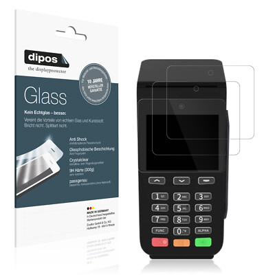 2x Schutzfolie für Pax Q58 - Anti-Shock 9H Folie dipos Glass Kunststoffglas