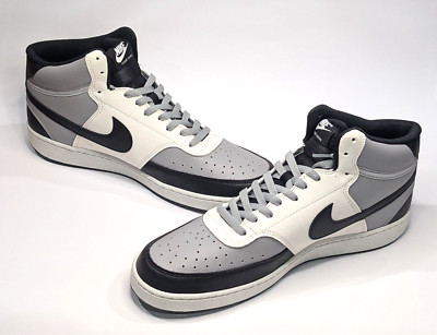 Nike Court Vision NN Grey/Black/Sail Men's Mid Top Sneakers - Size 13 NWB DB3577