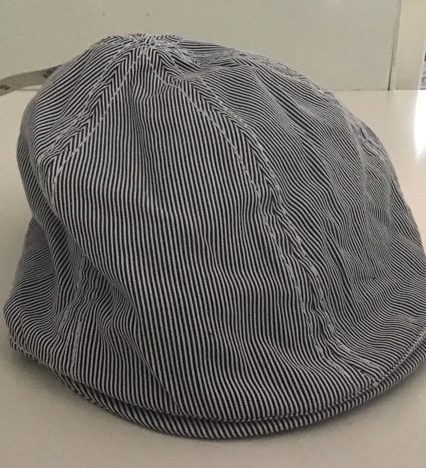 Old Navy Chambray Driving Cap Boys Size L 4T/5T  Railroad Stripe New $10.94 - Image 2 of 4