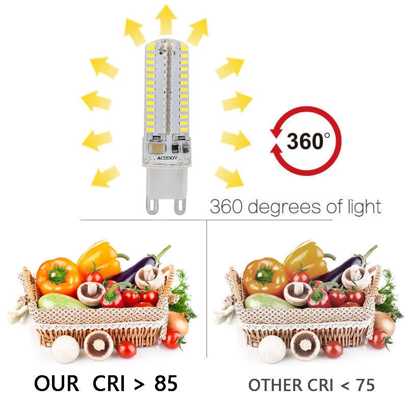 10X G9 LED 10W 3014 104SMD Stiftsockel LED Leuchtmittel Birne Lampe Kaltweiß - Bild 4 von 4