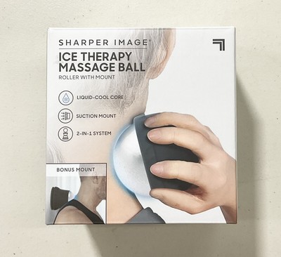 Sharper Image Ice Therapy Massage Ball Roller with Wall Mount