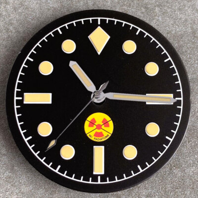 Pilot 29mm Black Luminous Dial Fit Vintage 50 Fathoms NH35 NH36 ETA 2824 2836