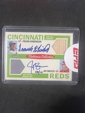 2013 Topps Heritage Frank Robinson & Jay Bruce Dual Auto Relic /10