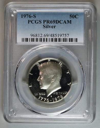 1976-S Silver Kennedy Half Dollar PCGS PR69 DCAM  - Blue Label