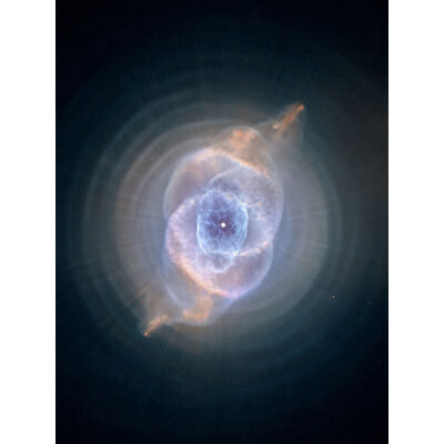 Hubble Weltraumteleskop Katzenauge planetarischer Nebel sterbender Stern Kunst Leinwand 18x24