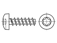 100X 3137671 Schraube 2,5X12 Kopf: Zylinder Torx® GehäRteter Stahl Bossard