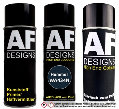 Kunststoff Spraydosen Set für Hummer WA434N Poseidon Blue Perl Stoßstange