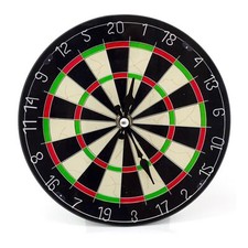 Novelty Round Glass Dartboard Clock | Dart Board Shaped Wall Clock Table Clock