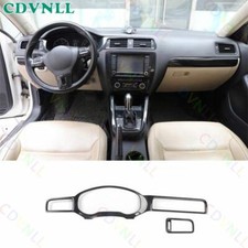 Para Volkswagen Jetta MK6 2012-2014 Fibra de Carbono Consola Central Salpicadero Decoración