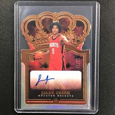 2021-22 Crown Royale Jalen Green Rookie Crown Autographs Die-cut 1/75