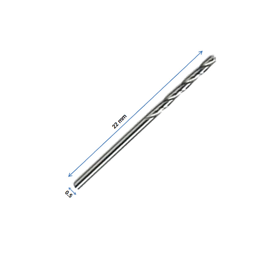 HSS TWIST DRILL 0.50MM HIGH SPEED STEEL SOLD INDIVIDUALLY MADE IN GERMANY