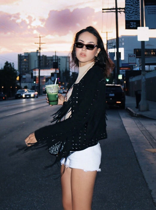 Fringe cheap biker shorts