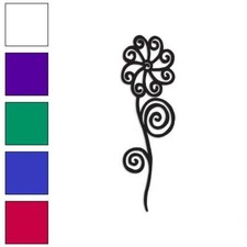 Daisy Swirl Flower, Vinyl Decal Sticker, Multiple Colors  Sizes 3326