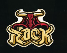 2000 WWF Wrestling vending sticker The Rock logo die cut rare