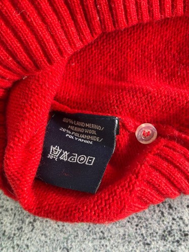 Harmont & Blaine Kids Sweater Size 18 M Red Wool Long Sleeve Button - Picture 3 of 10