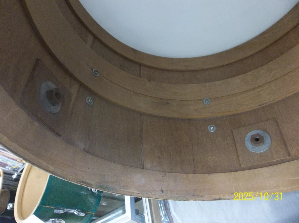 SLINGERLAND? Anos 60? 20 X 14 BASS ouro SPARKLE 13 X 8 RACK TOM ambos 6 lug como/está - Imagem 4 de 4