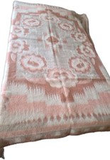 Vtg Hand Made In Holland Blanket 83x70 100 Wool Southwestern Gorgeous Estate