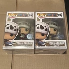 Funko One Piece Trafalgar Law #1016 GITD Chase And Common Bundle with Protectors