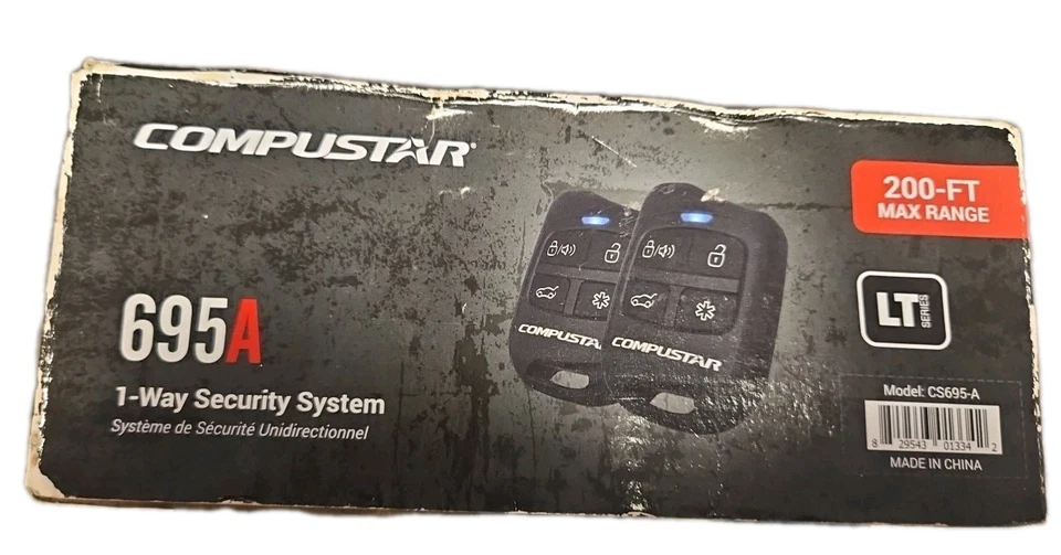 Compustar CS695-A, 1-Way Security/Alarm, Keyless Entry, Shock Sensor - Image 3 of 4