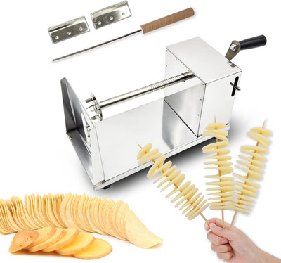 Tornado Potato Spiral Cutter Stainless Steel Spud Twisted Potato Chips Slicer Fr