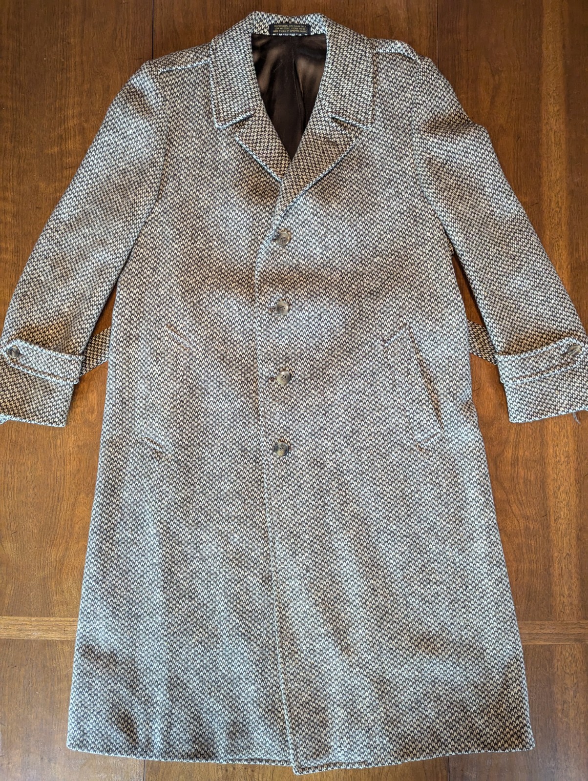 Yves Saint Laurent Vintage Belted Tweed Overcoat  thumbnail 2
