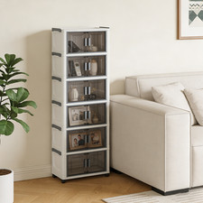 Large Folding Storage Box Stackable Case Cabinet Closet Home Organizer On Wheels