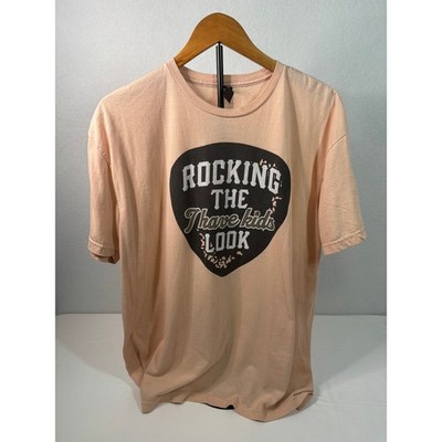 Ruby's Rubbish Womens Peach Rocking the I Have Kids Look Graphic T-Shirt XL