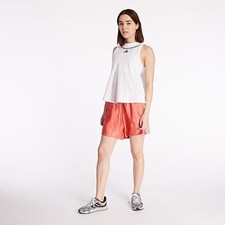 Adidas Originals High Waist Satin Salmon Three Stripes Shorts Sz S NEW