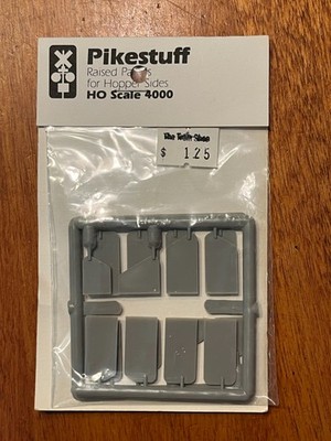 Pikestuff 4000 Raised Panels for Hopper Sides HO Scale NOS (gray plastic)