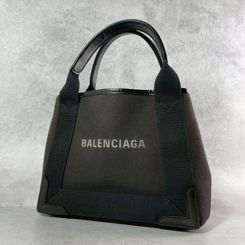 Balenciaga Cabas XS Canvas Handbag Women's Used Authentic