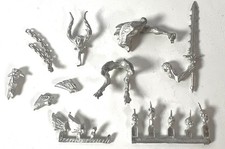 Vtg Warhammer 40K Metal Chaos Bloodletter of Khorne Figure & Bits Scifi Fantasy