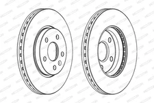 Ferodo DDF1869C Brake Disc for Chevrolet, Opel, Vauxhall