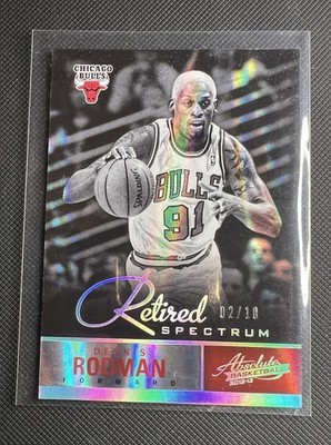 2012 Absolute Basketball Dennis Rodman Retired Spectrum 2/10 Panini #133 Bulls