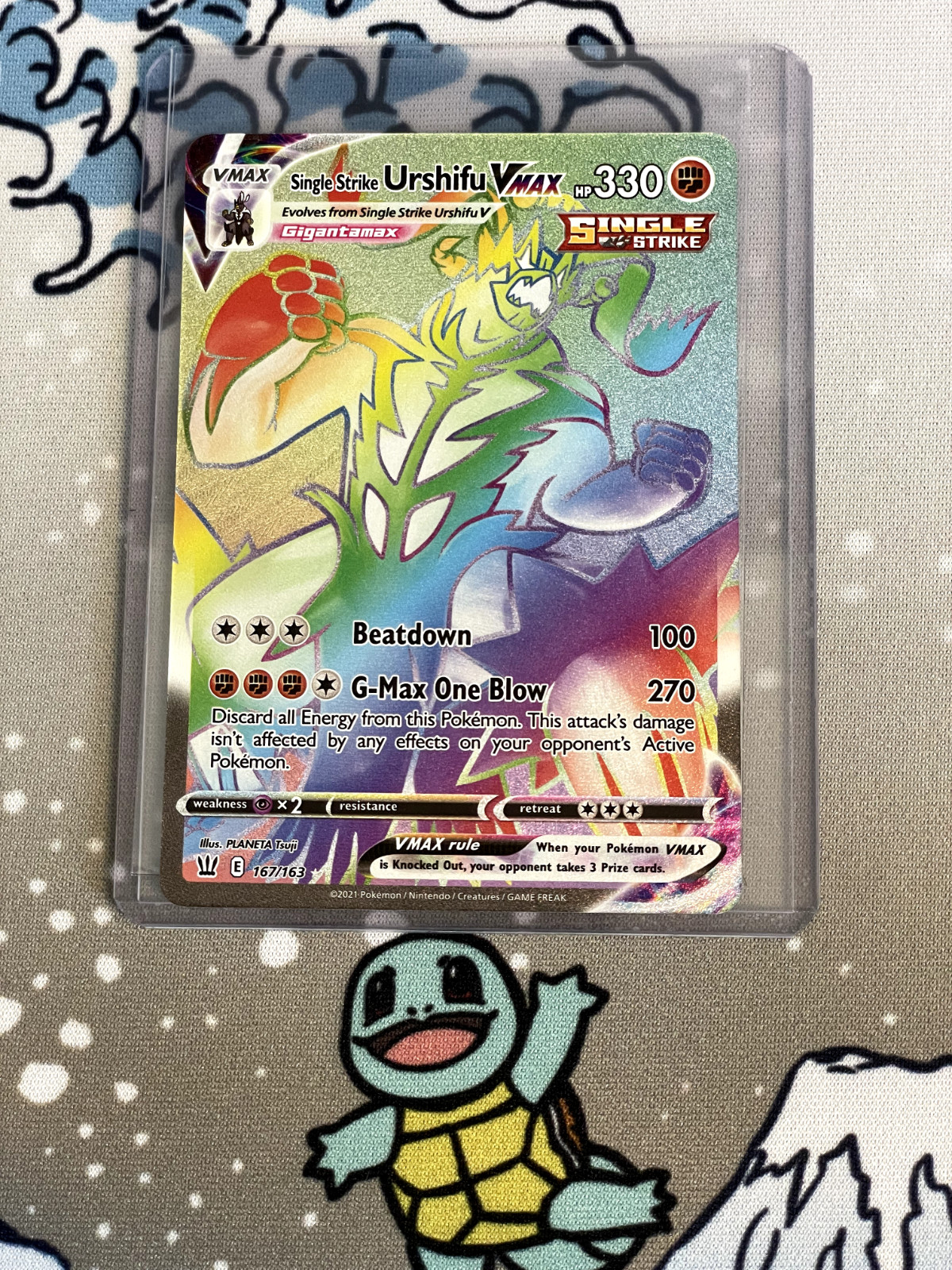 Single Strike Urshifu Vmax 167/163 - SWSH05: Battle Styles Pokemon Card NM Holo