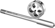 M6 X 0.75 Tap and Die Set M6 x 0.75 Machine Thread Tap and Round Die Right Hand