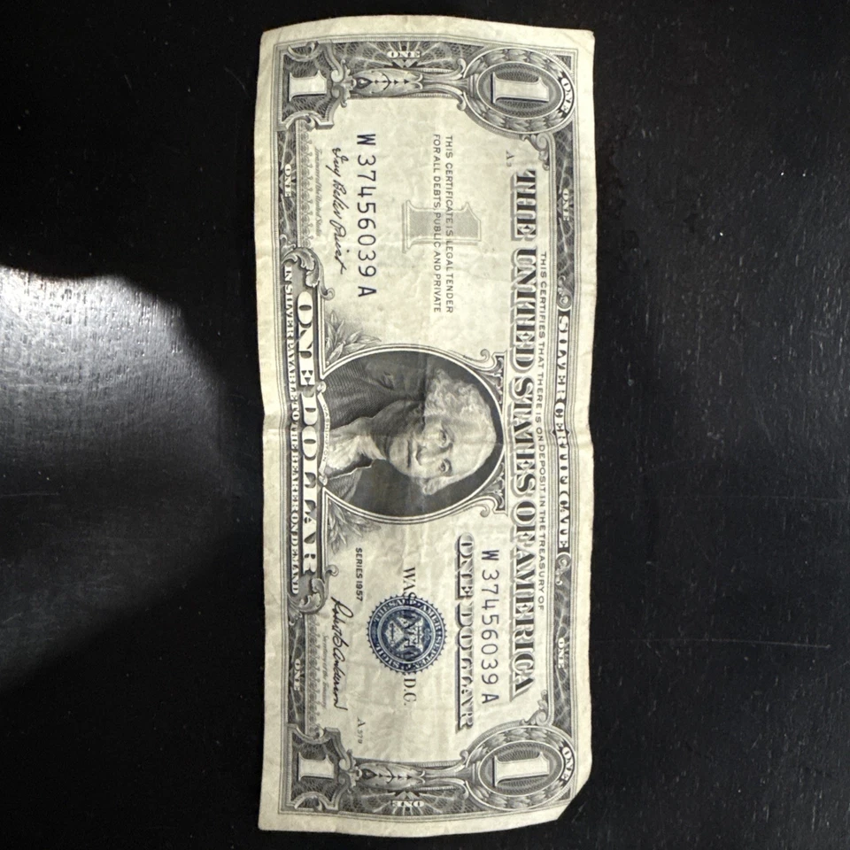 Old US Currency 8 Bills 4 One Dollar Notes 3 Five Dollars Note and 1 Ten Dollar - Image 2 of 4