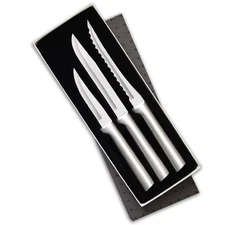 Rada Cutlery 3-Piece Knife Set Cooking Essential USA Stainless Steel Hollow G...