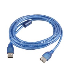 USB 2.0 A Male to Female PC Extension Cable Blue