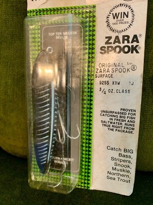 NOS* Heddon Original Zara Spook 3/4oz 9255 XBW *Rare* 1960-70s | eBay