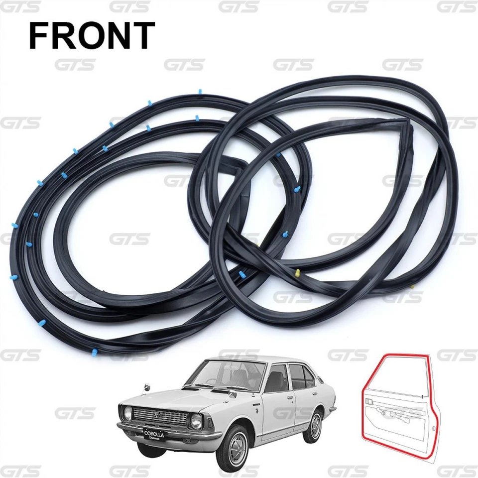 Комплект резиновых уплотнений для передней двери уплотнительная полоска для Toyota Corolla KE20 TE21 1971 - 1974 - Изображение 3 из 4