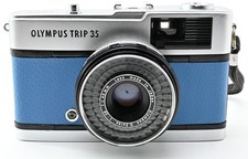 Mint Olympus Trip 35 Light Blue Point Shoot 35mm Film Camera Japan 3004882